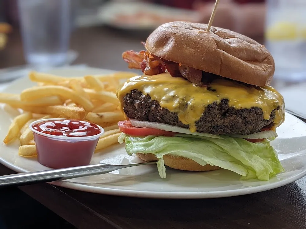 Cheese Burger & Fries