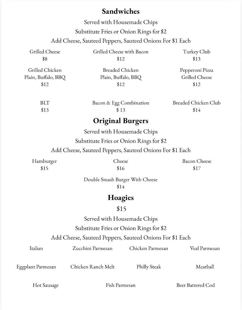 Lenzi's Restaurant Menu image 3