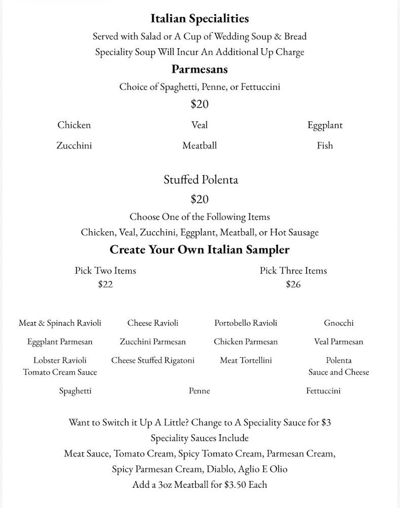 Lenzi's Restaurant Menu image 4
